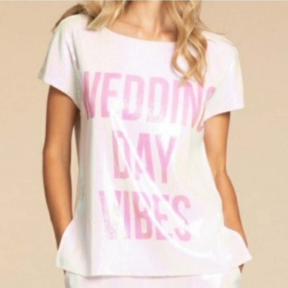 Hayley Paige Wedding Day Vibes Sequin Sparkle Breathtaking Cap Sleeves si Small - Picture 5 of 7